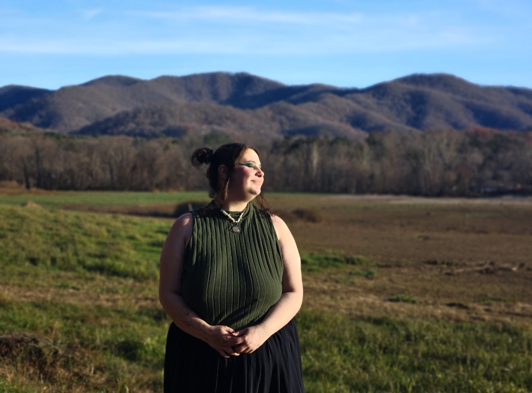 Moi, devant les montagnes